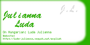 julianna luda business card